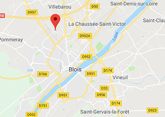 Plan d’accès à Stockez vous-mêmes Blois