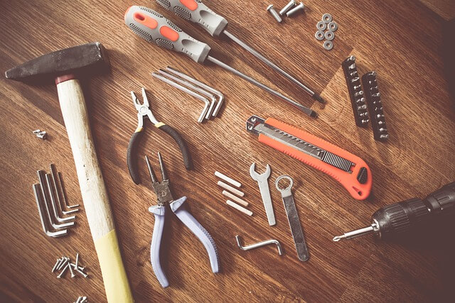 les outils de bricolage 