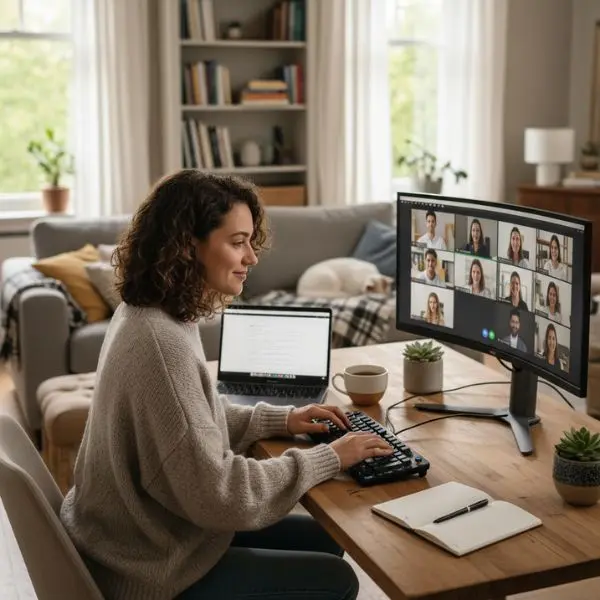 personne entrainde télétravailler