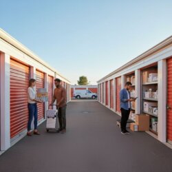 lancer développer entreprise box de stockage avec des personnes