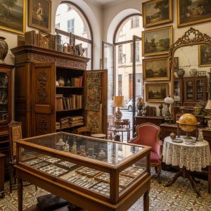 antiquaire intérieur de boutique