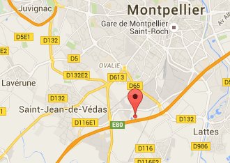 Plan d’accès à Annexx Montpellier