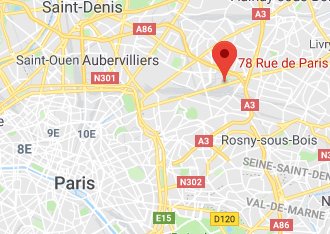 Plan d’accès à Annexx Noisy-le-Sec
