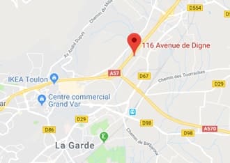 Plan d’accès à Annexx Toulon