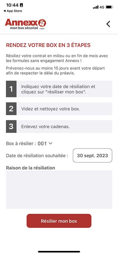 Résiliation en toute transparence