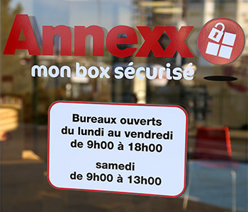 horaires d'ouverture Annexx