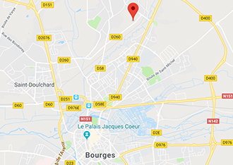 Plan d’accès à Stockez vous-mêmes Bourges